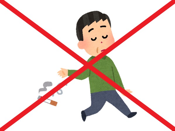 喫煙者のマナーが悪い