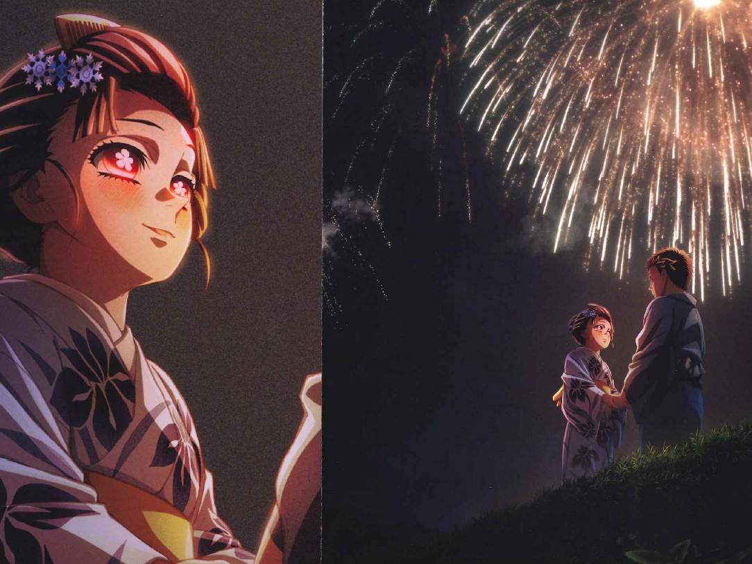 猗窩座（狛治）と恋雪　劇場版「鬼滅の刃　無限城編　第一章猗窩座再来」