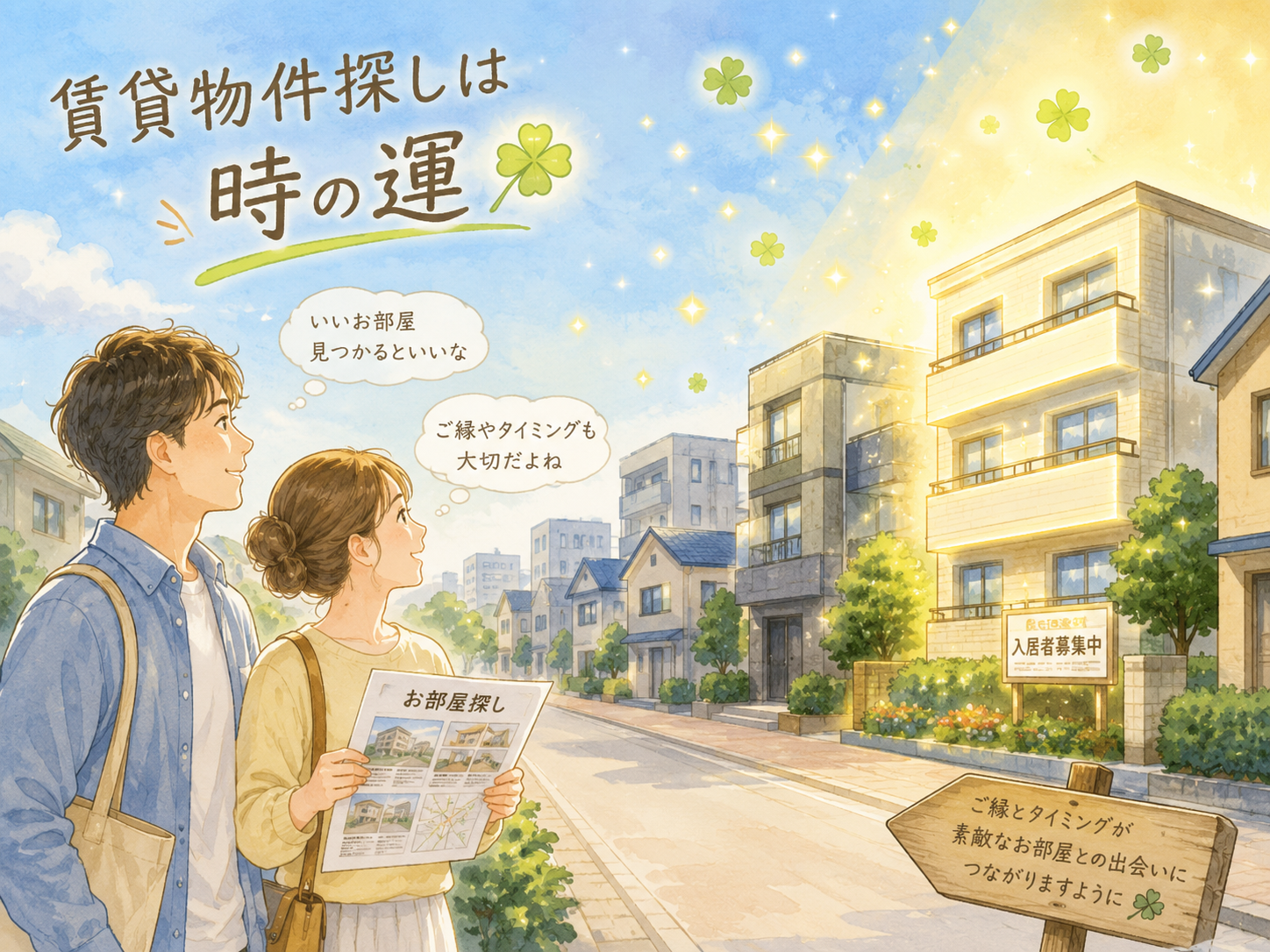 賃貸物件探しは時の運？ご縁とタイミング