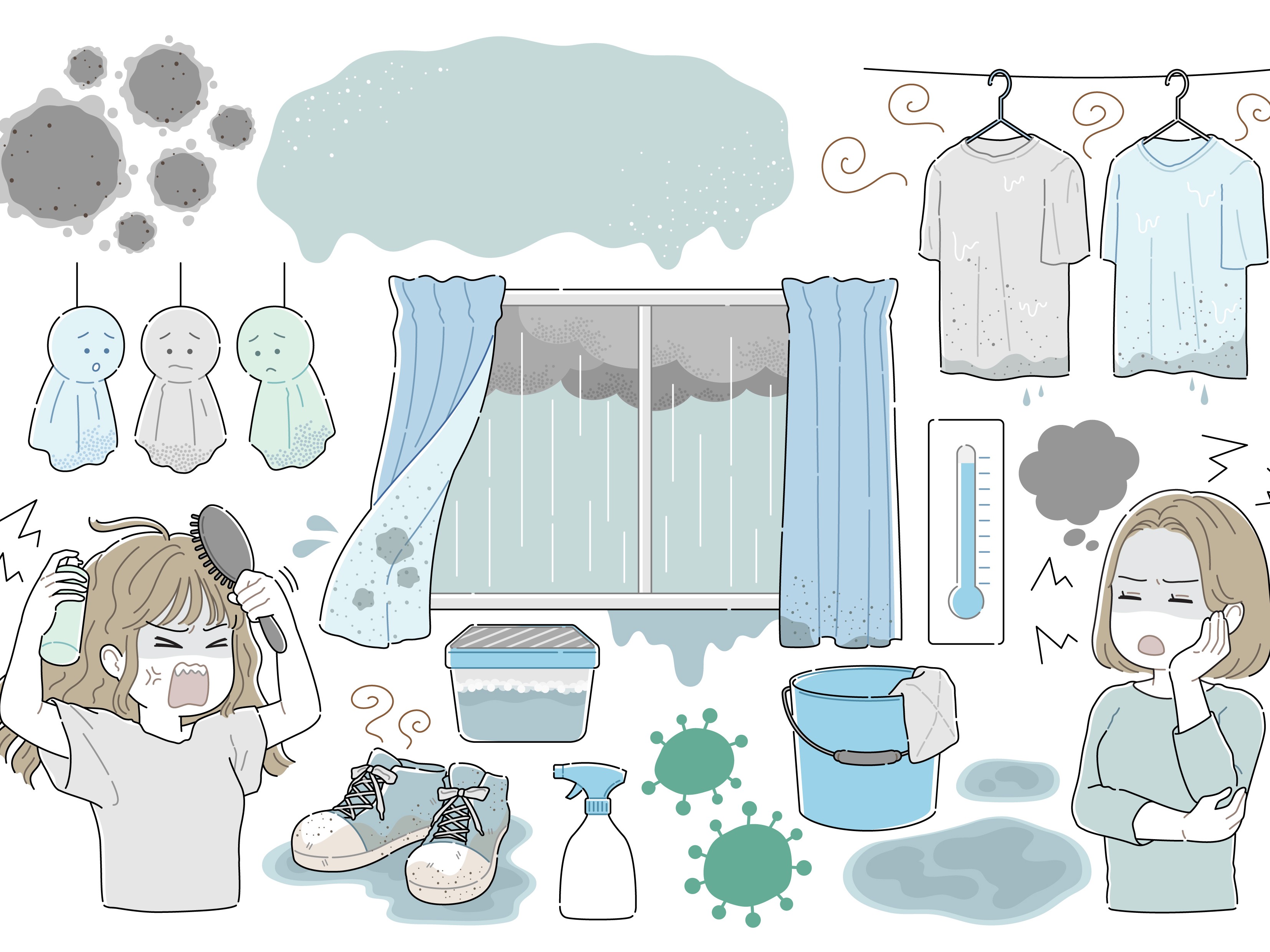 カビに注意