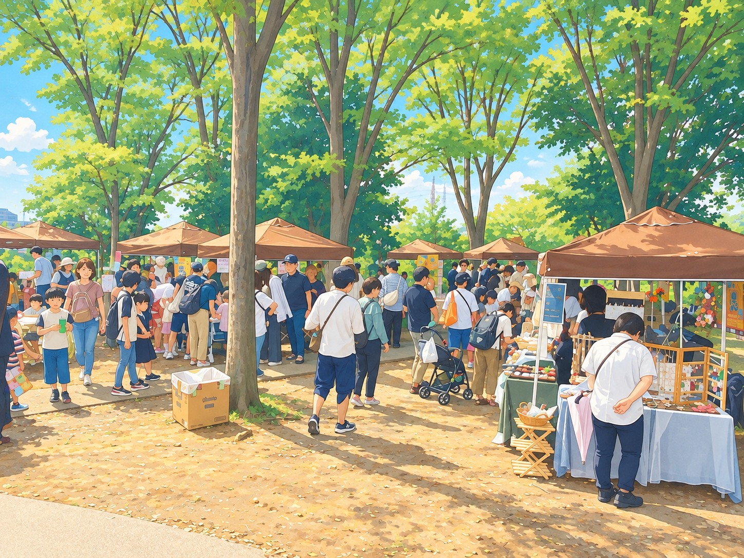 鷺沼第1公園では「子ども縁日」